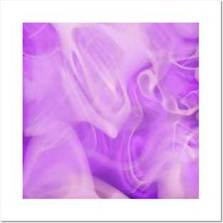 Abstract Ink Fluid Pattern Purple Pink Posters and Art